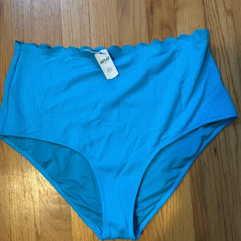 Aerie NWT Vibrant Blue high waisted bottom